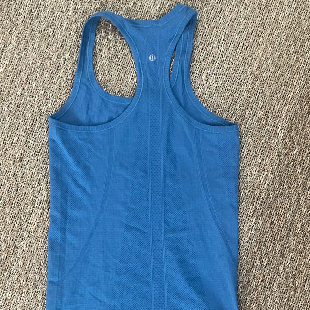 Blue Swiftly Tech Racerback tank